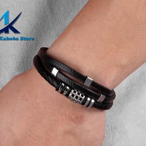 pulsera de cuero inox