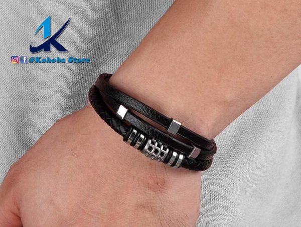 pulsera de cuero inox