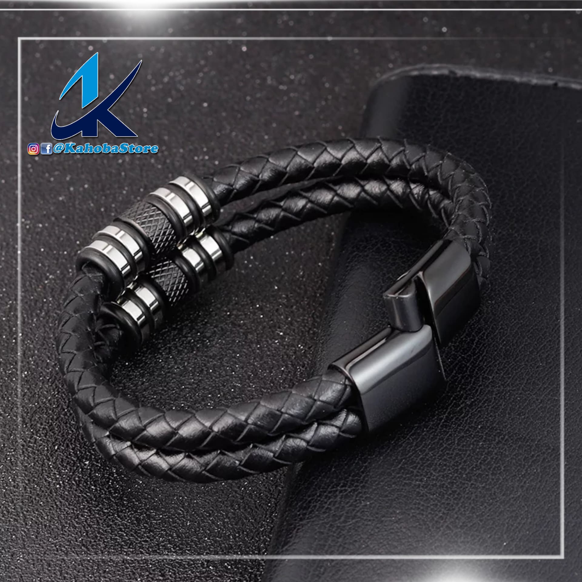 pulsera plata doble