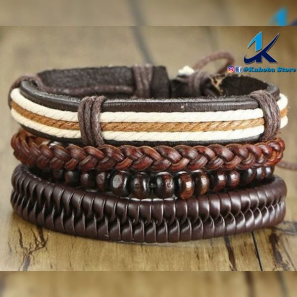 set de pulsera color cafe
