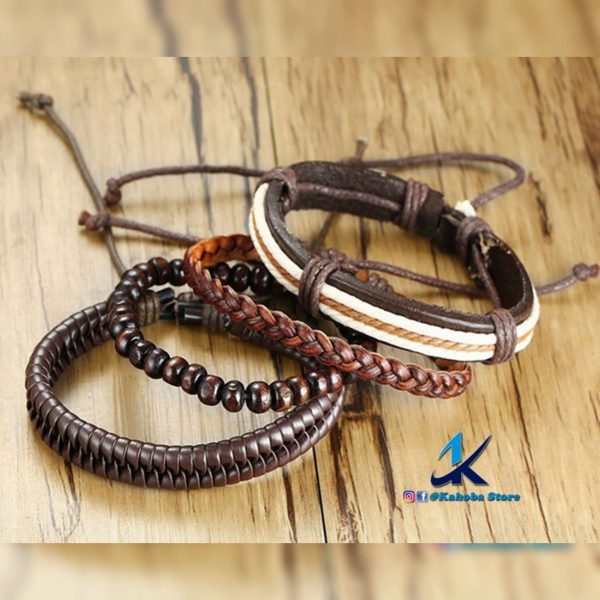 set de pulsera color cafe