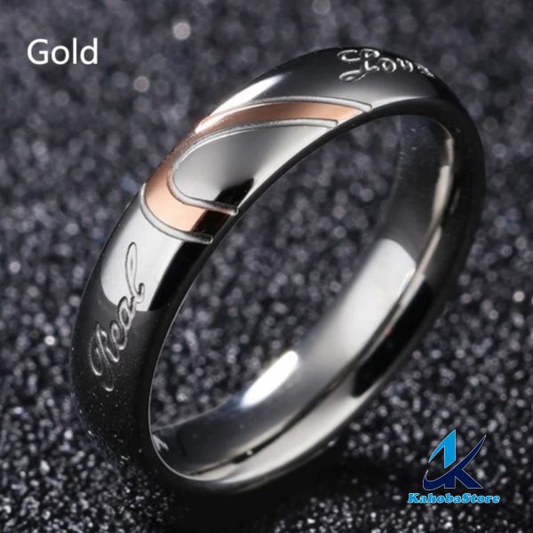 anillo parejas corazón