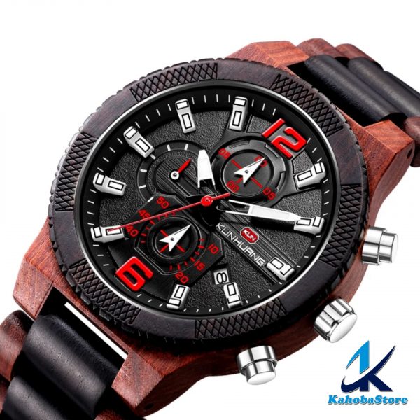 reloj de madera de bambu