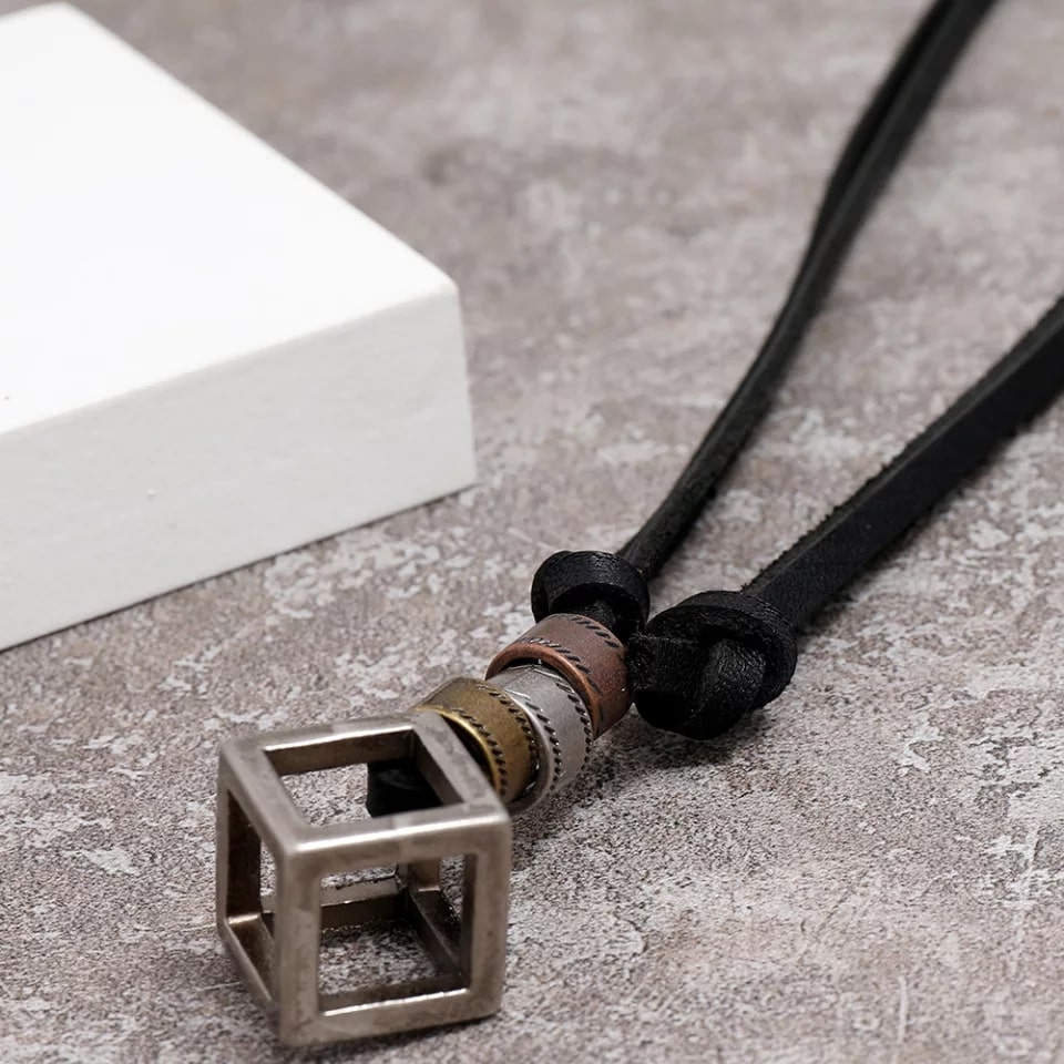 Collar cubo retro vintage