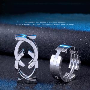 Anillo Inox plata doble función