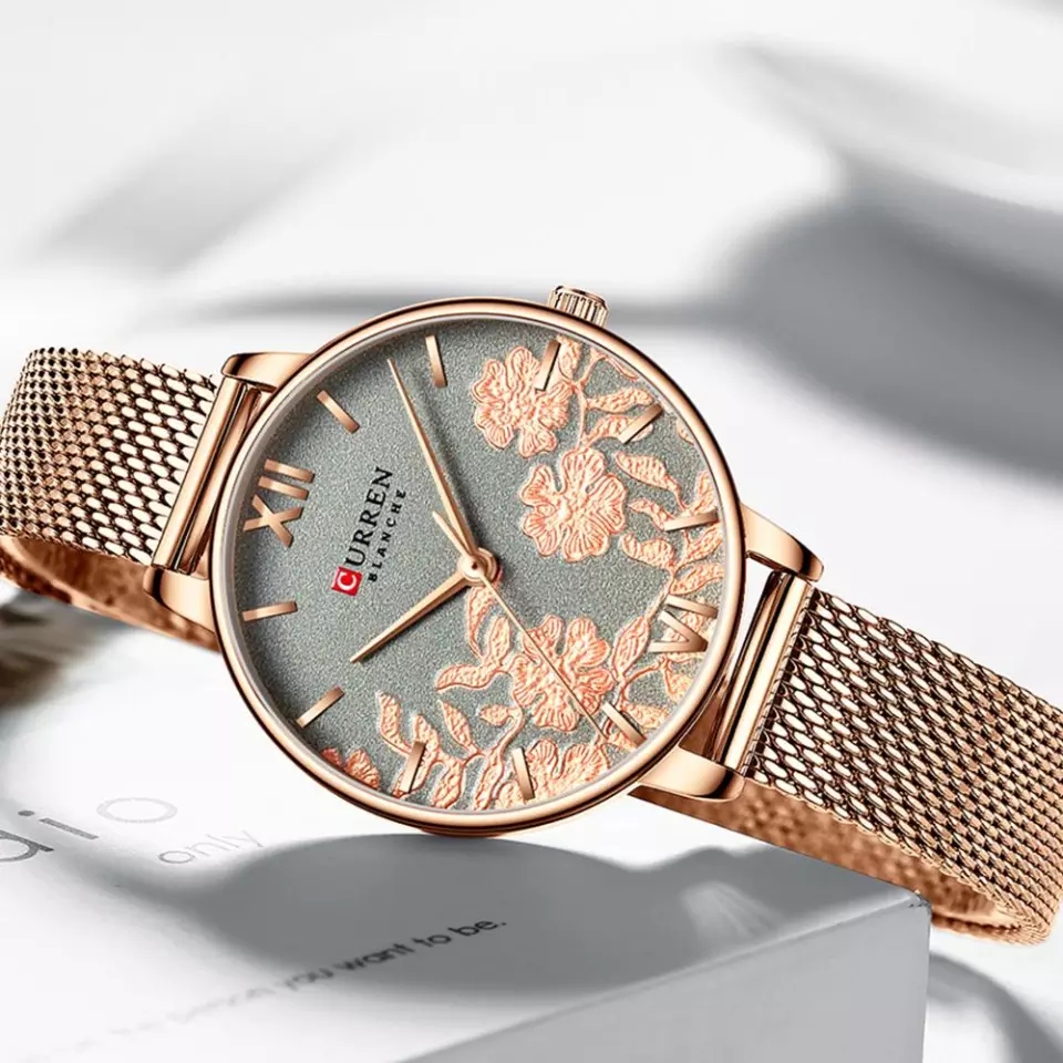 Reloj CURREN inox rosado