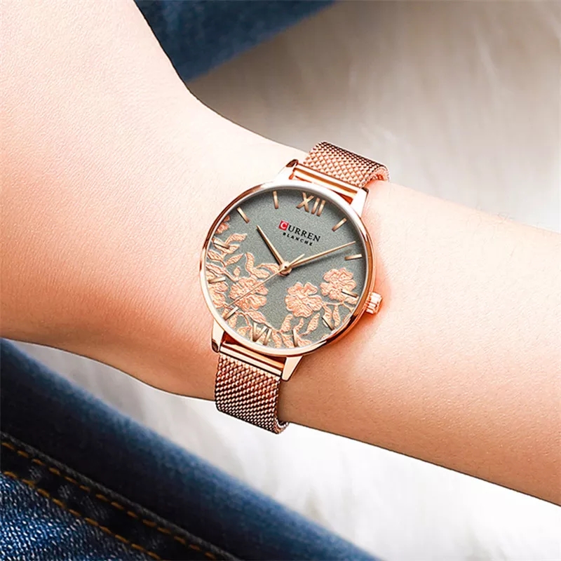 Reloj CURREN inox rosado