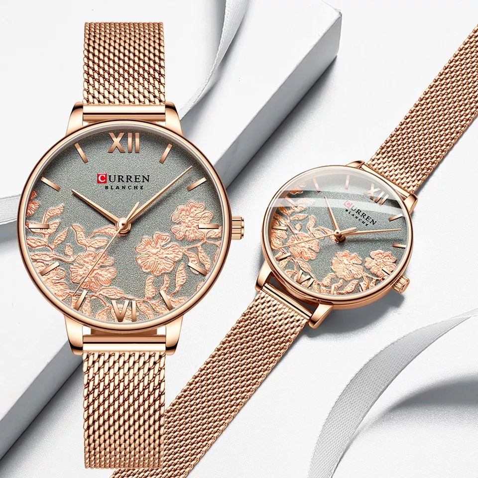 Reloj CURREN inox rosado
