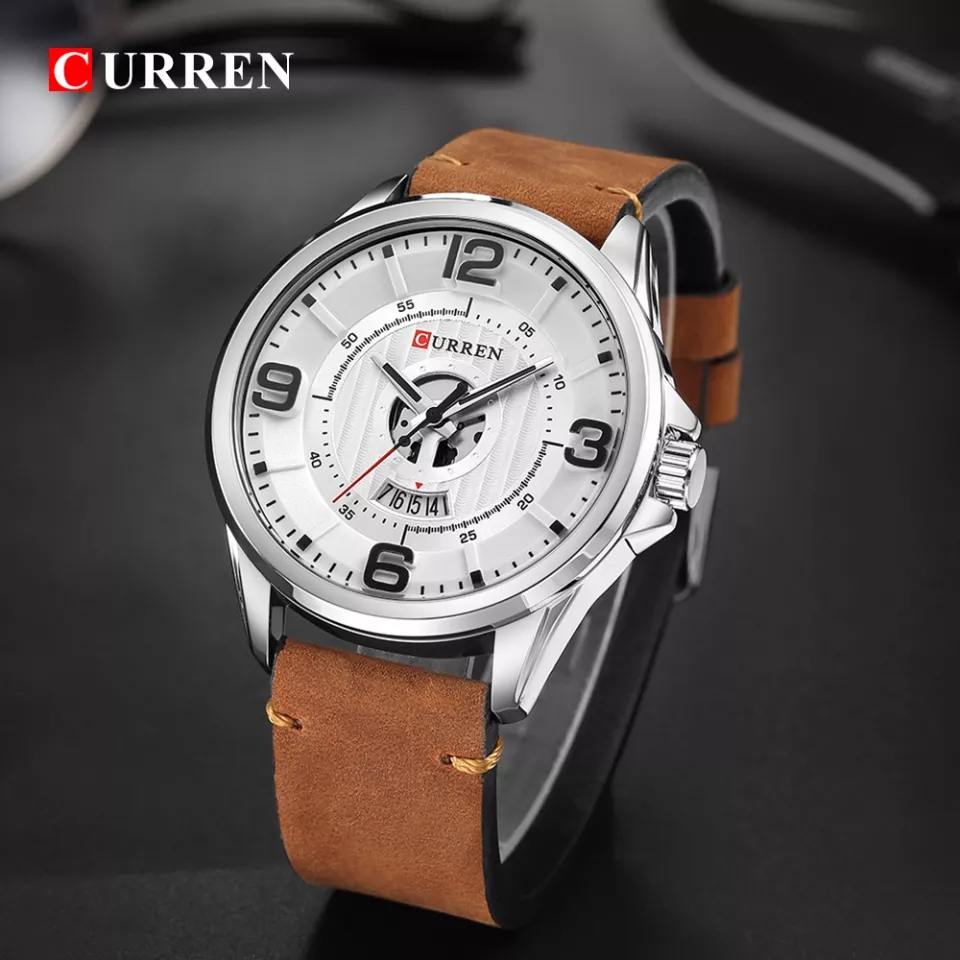 Reloj CURREN color café