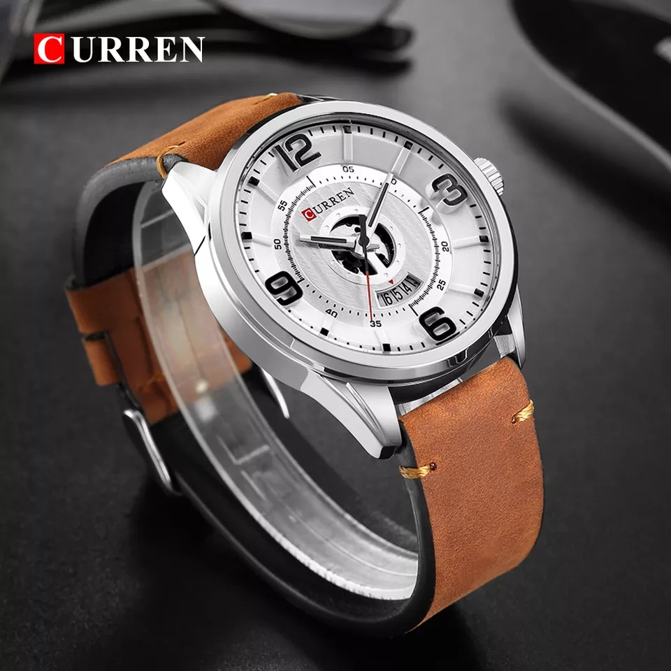 Reloj CURREN color café